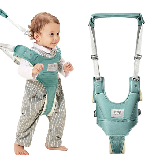 Baby Walking Harness-Handheld Assistant Belt- Toddler Infant Walking Aid for Trainer & Support 7-24 Month Old (all-season-Green-1819)