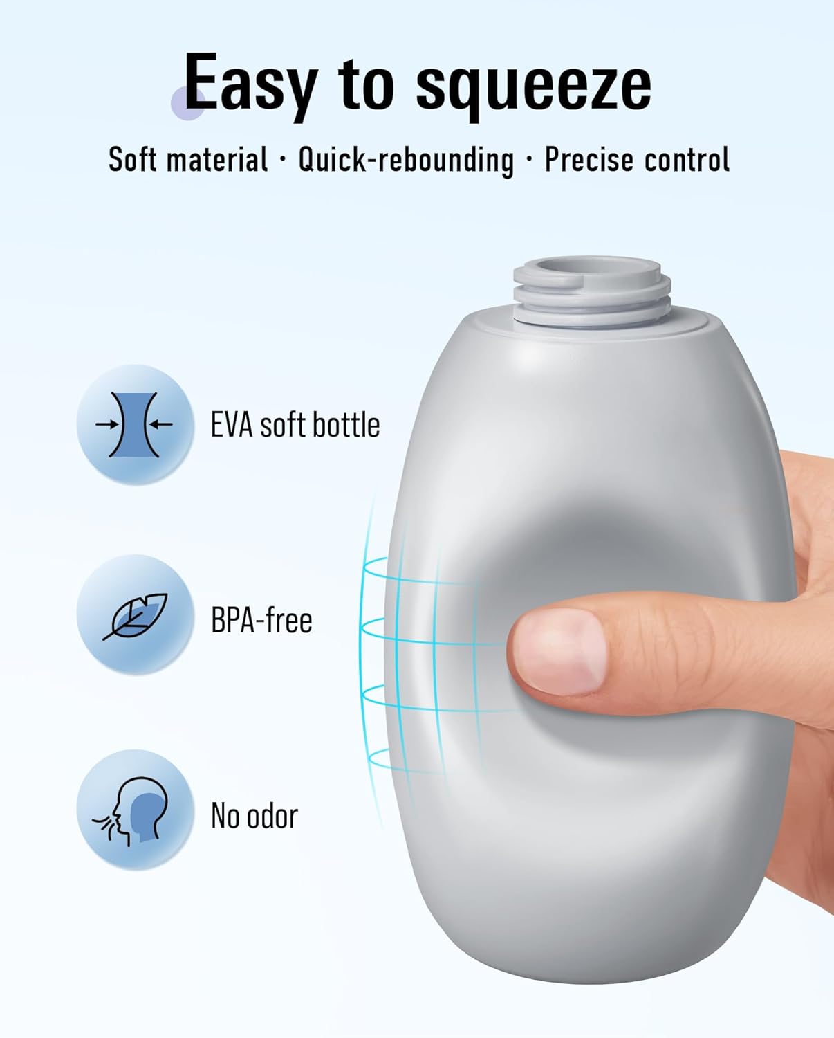 Portable Handheld Bidet Sprayer for Toilet - Unisex High-Pressure Personal Hygiene Bottle, 400ml/13.5oz Large Capacity with Quick-Fill, Collapsible & BPA-Free, Includes Wall Hook (Gray)