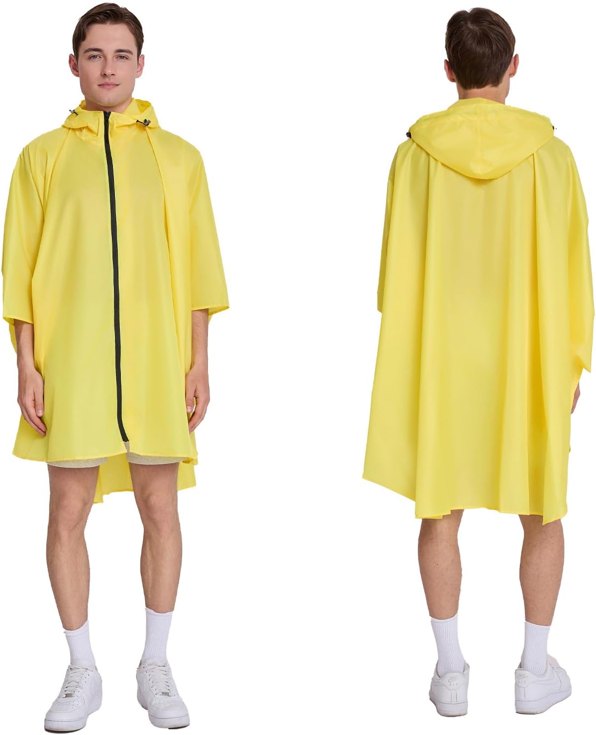Cloak raincoat Unisex poncho Adult hooded men and women with pockets Mountaineering hiking rainstorm prevention