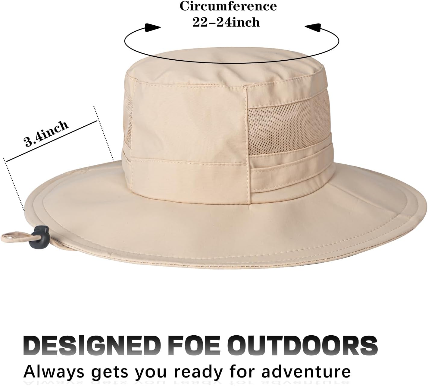 Sun Hat for Men/Women, UPF 50+ Fishing Hat,Waterproof Wide Brim Bucket Hat Foldable Boonie Hat for Hiking Garden Safari Beach