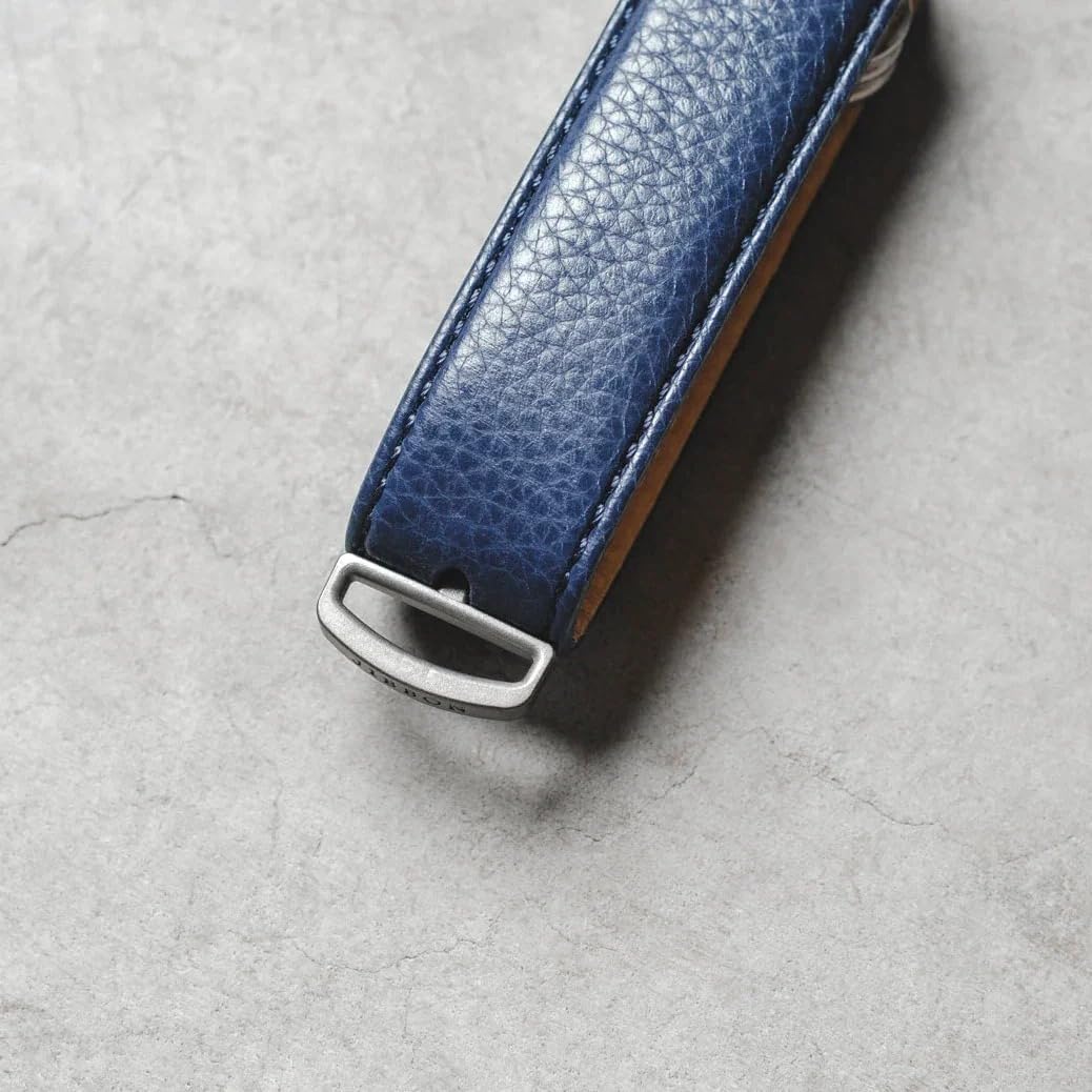 Jibbon Italian Premium Leather Key Organizer - Stylish Key Holder with Marine Grade 316 Stainless Steel, Compact EDC Keychain