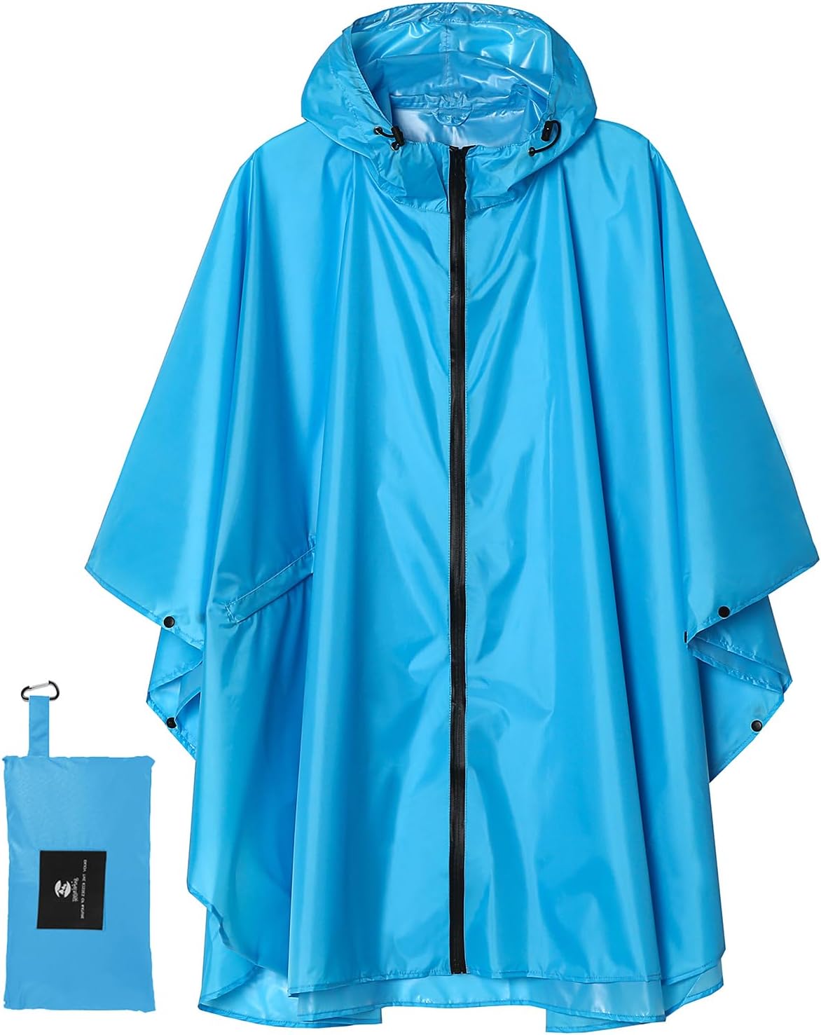 SaphiRose Unisex Rain Poncho Raincoat Hooded for Adults Women with Pockets