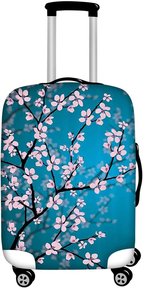 Cherry Blossom Luggage Cover Spandex Cover for 30-32 Inch Travel Suitcase