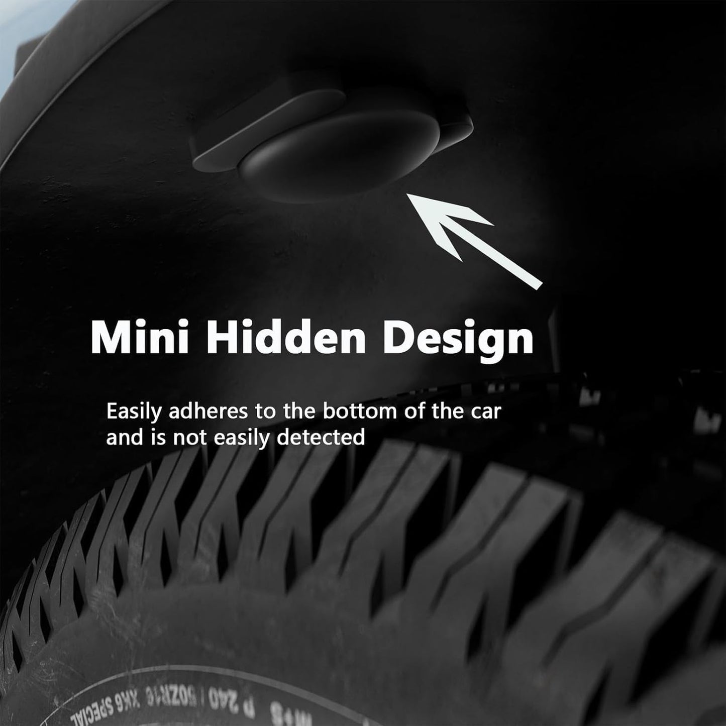 No Subscription Vehicle GPS Tracker,Portable Car GPS Tracker Work with Apple Find My（iOS Only,Mini Magnetic GPS Device Full Coverage Pinpoint Vehicle Location Elderly Children Pets (Black,1PCS)