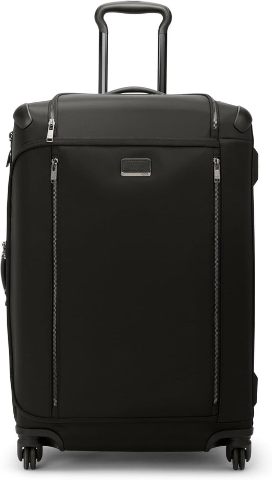 TUMI - Voyageur Leger 4 Wheeled Luggage - Women's Lightweight and Spacious, Sleek Silhouette, Durable Premium Suitcase - 26" Short Trip Expandable Packing Case, Black with Gunmetal Hardware