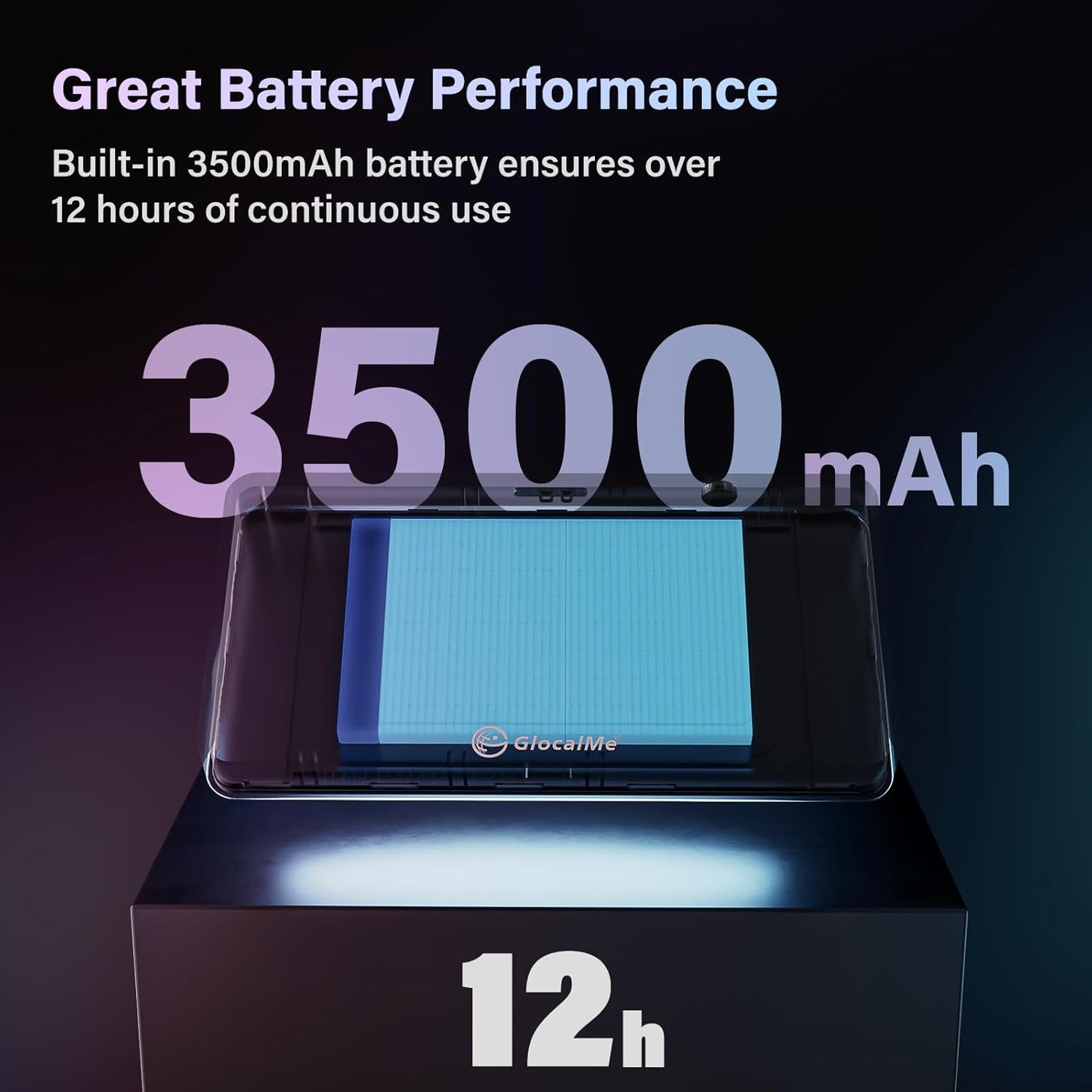 GlocalMe DuoTurbo 4G LTE Portable WiFi Mobile Hotspot Device for Travel, SIMFREE, No Contract (DuoTurbo with 10GB)