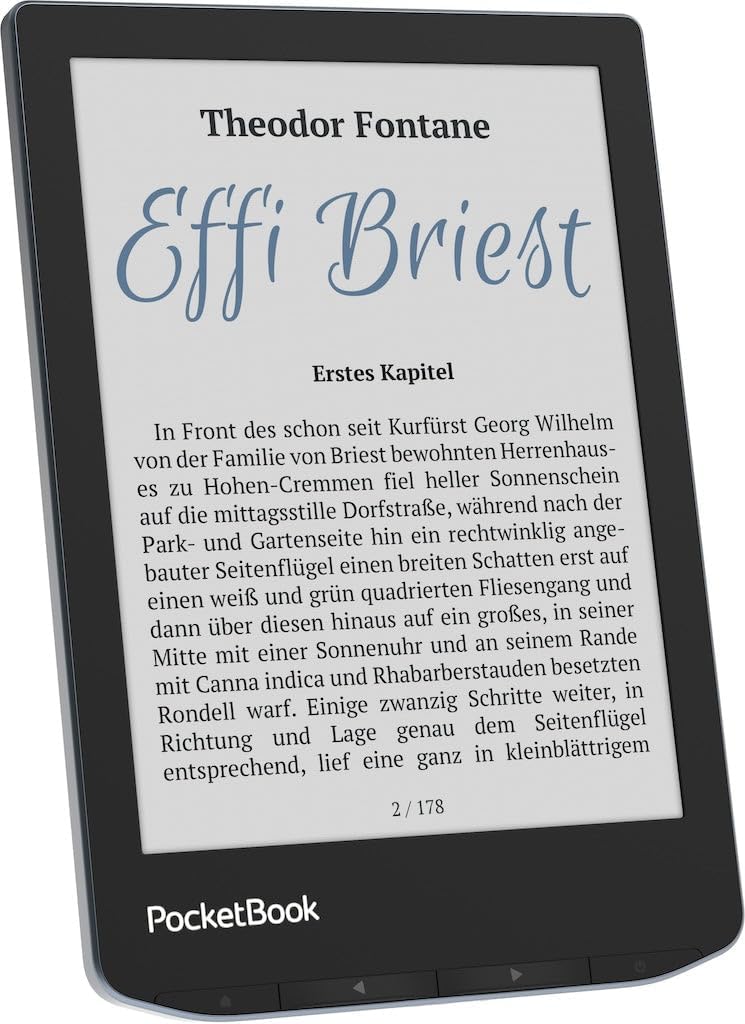 PocketBook Verse Pro Color | Super Thin and Compact 6" e-Reader | Color Screen E Ink Kaleido™ 3 – Eye-Safe and Glare-Free | Text-to-Speech & Bluetooth | Audiobooks | SMARTlight | IPX8 Waterproof