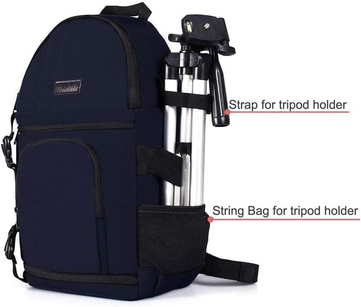 MOSISO Camera Sling Bag, DSLR/SLR/Mirrorless Camera Backpack Case Shockproof Photography Backpack with Tripod Holder & Removable Modular Inserts Compatible with Canon/Nikon/Sony/Fuji