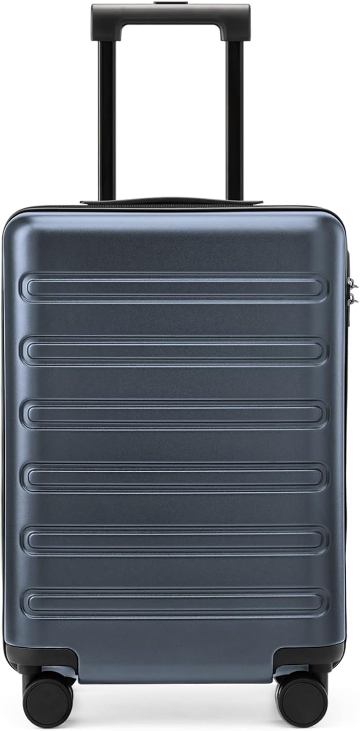 NINETYGO Carry On Luggage 22x14x9 Airline Approved, 20 Inch Luggage with Smooth Double Spinner Wheels, Hard Shell PC+ABS Suitcase Carry-On, Lightweight Travel Luggage, TSA Approved (Grey, Andes)