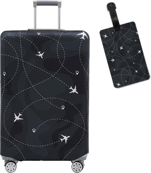 Travelkin Luggage Covers With Tag For Suitcases Tsa Approved,Suitcase Covers Protector Fit 18-32 Inch Luggage,M