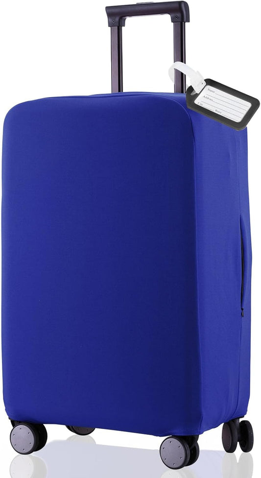 Travel Luggage Cover - Scratch-Resistant Fit 19-33 Inch, Blue, 3XL