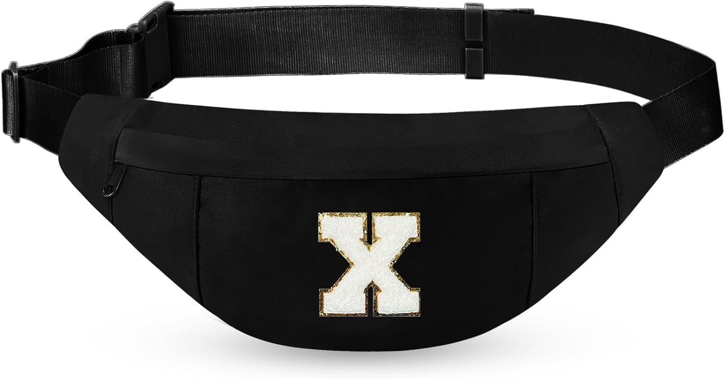 MAXTOP Large Crossbody Fanny Pack with 4-Zipper Pockets,Gifts for Enjoy Sports Festival Workout Traveling Running Casual Hands-Free Wallets Waist Pack Phone Bag Carrying All Phones