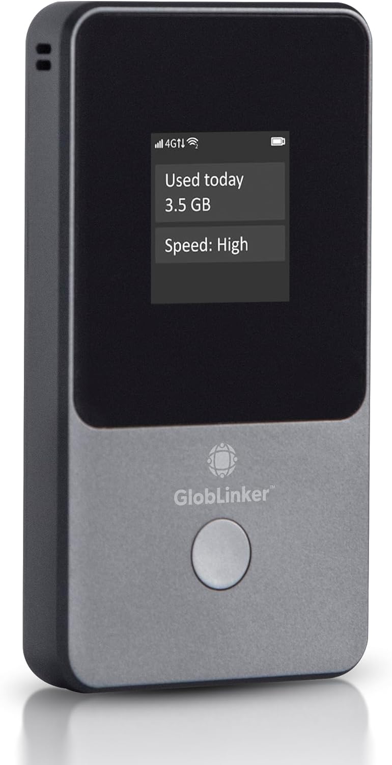 Cloud Portable WiFi Hotspot for Travel | 4G LTE Mobile Internet (USA &130+ Countries) | No SIM | No Subscription Pay-as-You-Go | Multi-Carrier | Connects 8 Devices