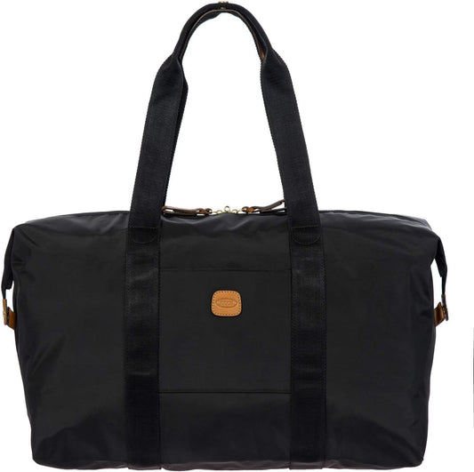 Bric's X-Bag/X-Travel 2.0 Folding Duffel Bag - 18" Carry On and Overnight Travel Bag - Black
