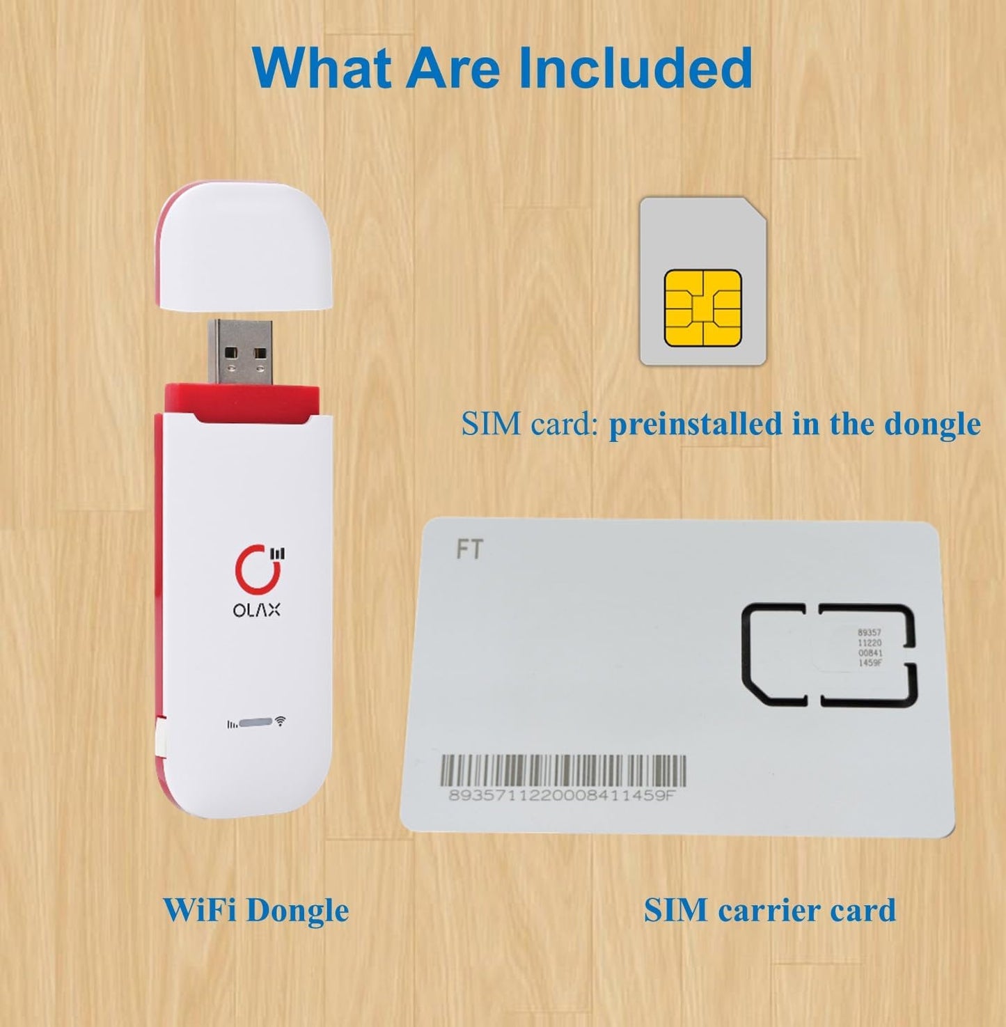 4G LTE-Advanced USB WiFi Dongle & Mobile Hotspot Router – Portable Modem with Pre-Installed Spectruym Smart SIM Card – Ideal for Travel and Business (US and EU only)