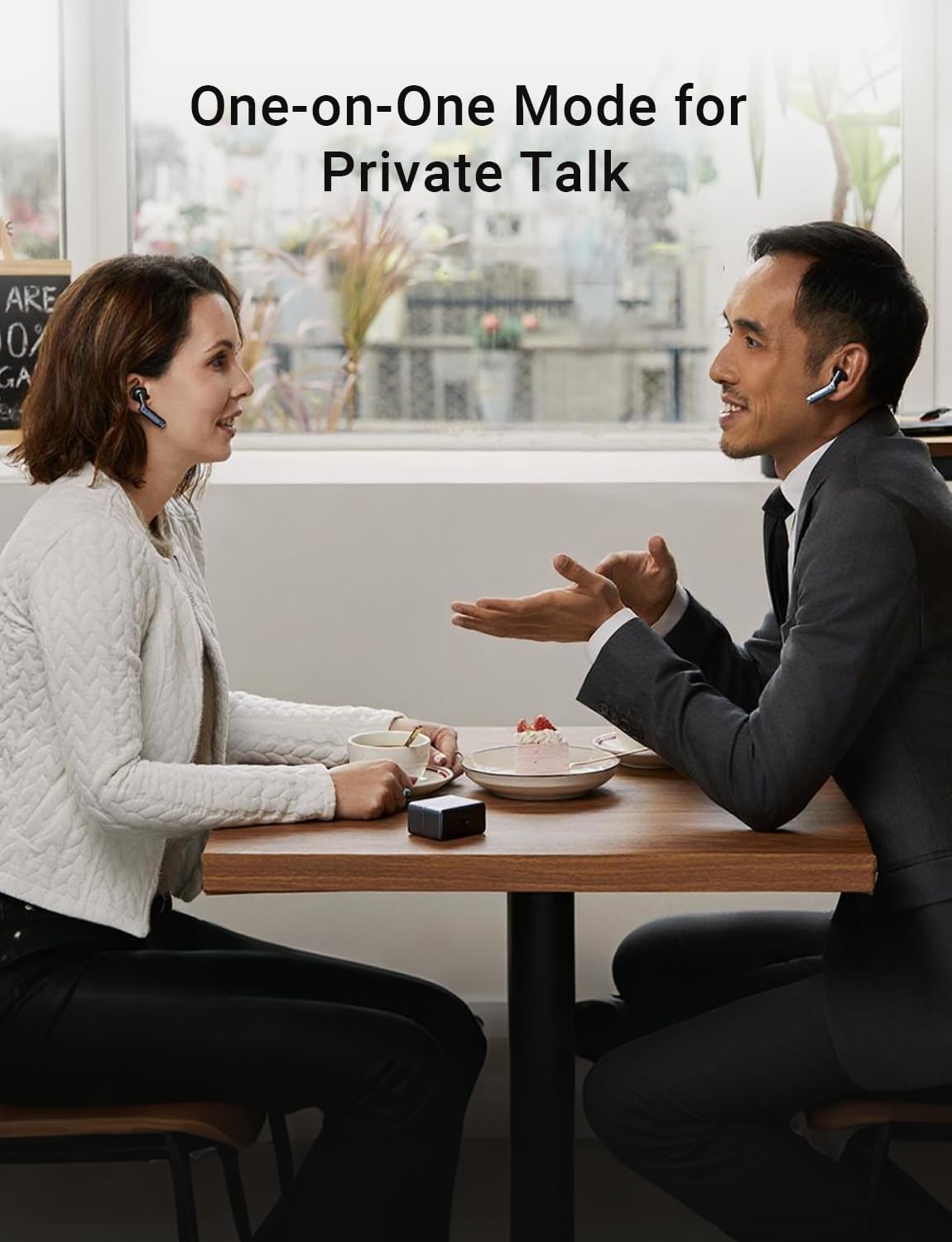 Timekettle W4 Translation Earbuds,for Global Business & Relationships,Bone-Voiceprint Sensor for Clear Voice in Noise, AI Auto-Correction,Protected Privacy with GDPR,Instant Setup via iOS/Android APP