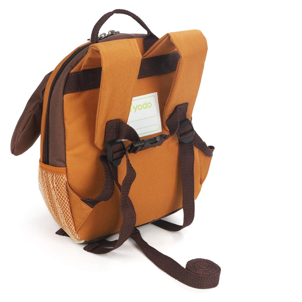 yodo Kids Insulated Toddler Backpack with Safety Harness Leash and Name Label - Playful Preschool Lunch Boxes Carry Bag, Dog
