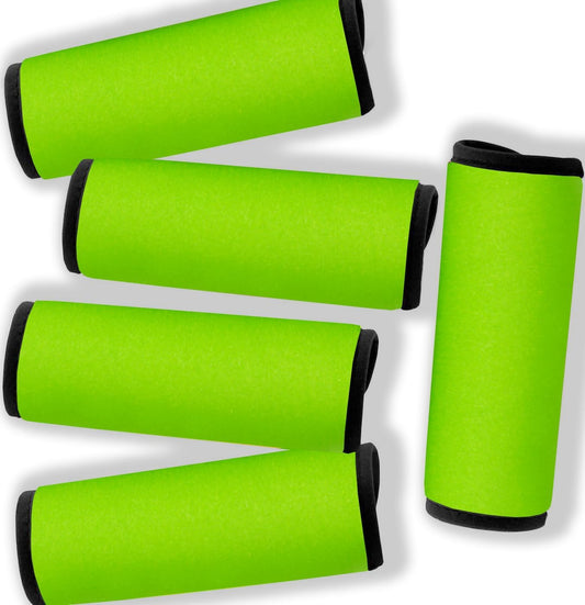 Neoprene Luggage Handle Wraps for Traveling Bright Color Luggage Tags|Handle Wraps|Handle Covers (Limegreen)