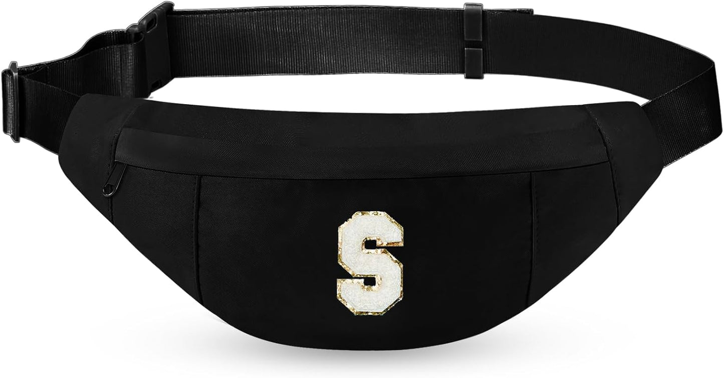 MAXTOP Large Crossbody Fanny Pack with 4-Zipper Pockets,Gifts for Enjoy Sports Festival Workout Traveling Running Casual Hands-Free Wallets Waist Pack Phone Bag Carrying All Phones