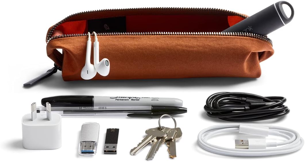 Bellroy Pencil Case, Work Accessories, Woven Fabric (pens, Cables, Stationery and Personal Items) - Bronze