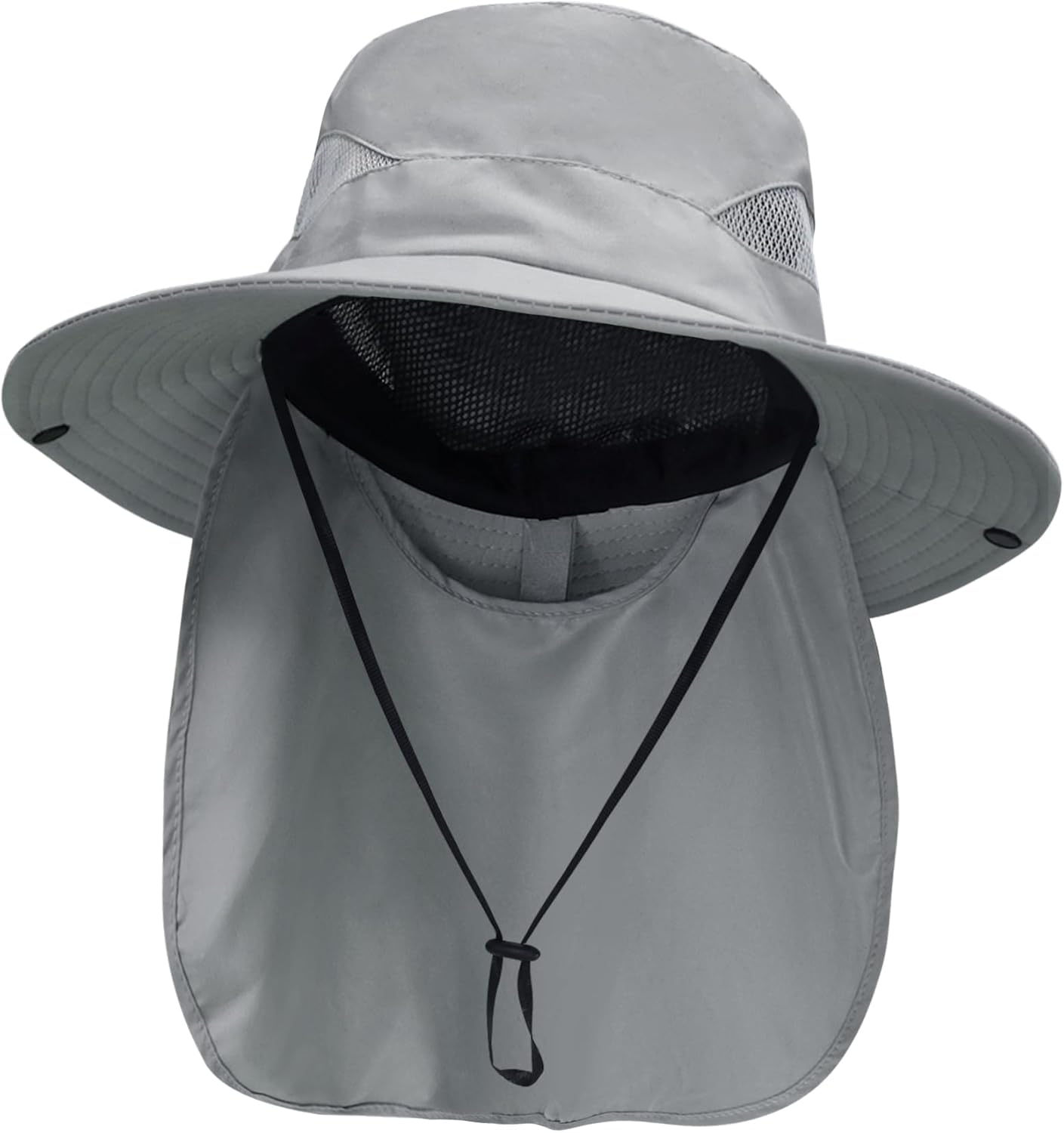 NPJY Sun Fishing Hats with Neck Flap for Men Women UV Sun Protection Bucket Hat