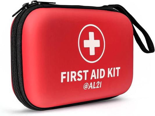 All-Purpose First Aid Kit 184 Pieces, Emergency Kit for Home, Travel, Car, Business, Worksite and Office, Portable Emergency Supplies for Minor Cuts, Scraps, Sprains & Burns
