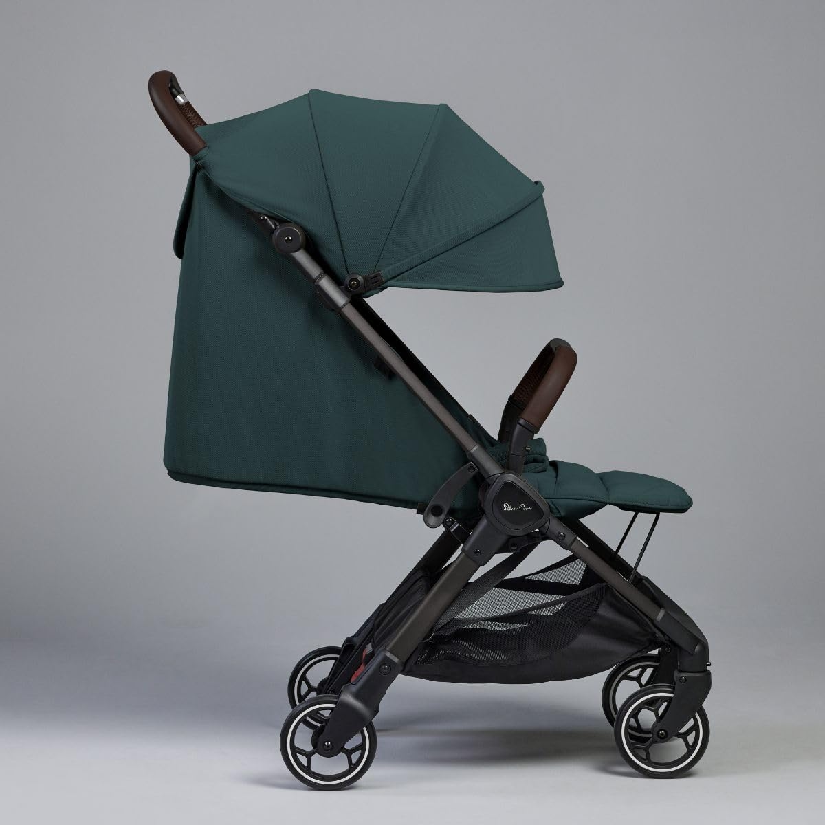 Silver Cross Clic Compact Stroller – Lightweight Travel Stroller for Newborn to Toddler (Birth to 55 lbs), One-Hand Fold, Lie-Flat Seat, Airplane Cabin Approved, UPF50+ Canopy (Conifer)