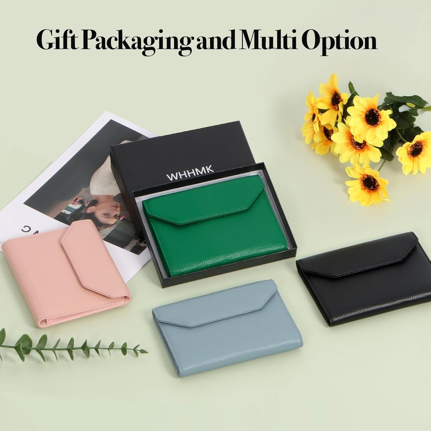 Leather Passport Holder Cover,Passport Book Holder,Rfid Blocking Travel Wallet Protect Your Card Security,Travel Document Organizer for Men Women,Airport Essentials Gift (Green)