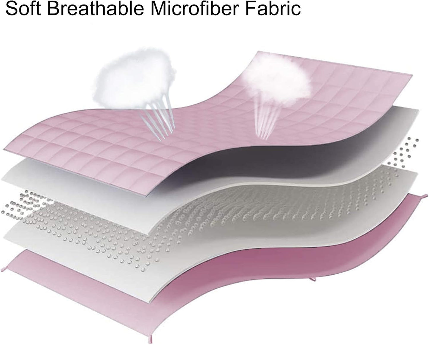 L'AGRATY Weighted Blanket - 60"x80" 25lbs Cooling Breathable Heavy Blanket Microfiber Material with Glass Beads for Adult All-Season Summer Fall Winter Soft Thick Comfort