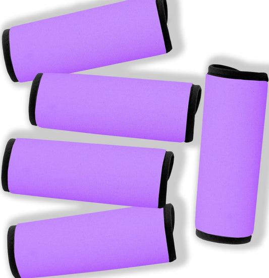 Neoprene Luggage Handle Wraps for Suitcases Bright Color Luggage Tags/Handle Wraps/Handle Covers-Violet