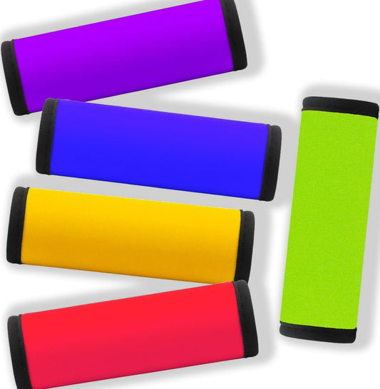 Neoprene Luggage Handle Wraps for Traveling Bright Color Luggage Tags/Handle Wraps/Handle Covers-Mixed 5 Colors
