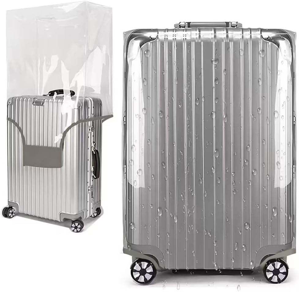 30 Inch Clear PVC Luggage Cover Protectors Suitcase Covers for Luggage Thickened suitcase protective cover for Wheeled Suitcase Suitable for 30"