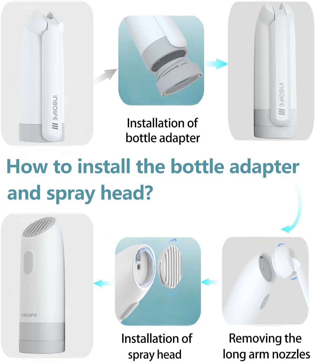 Portable Bidet | High Pressure Travel Bidet | Rechargeable Electric Portable Bidets for Men & Women | Portable Bidets for Travel