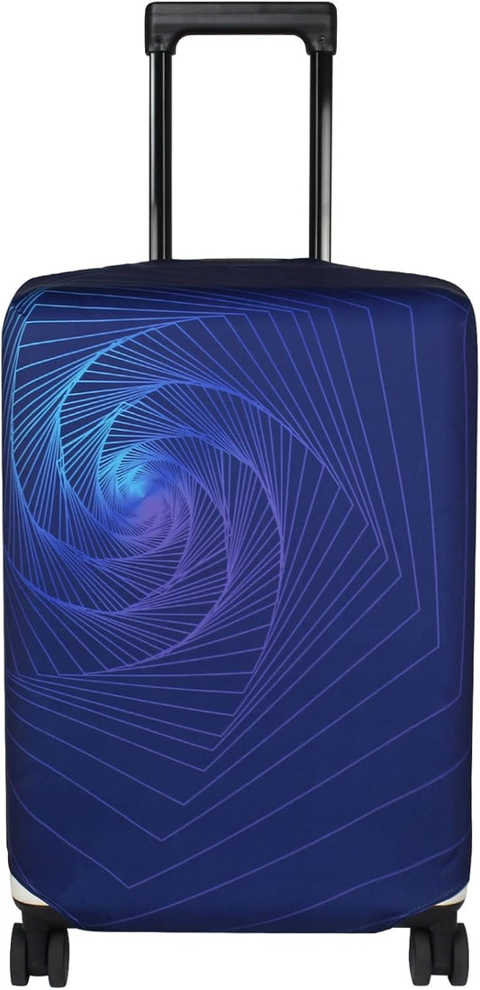Explore Land Travel Luggage Cover Suitcase Protector Fits 27-30 Inch Case (Gyrotropic, L)