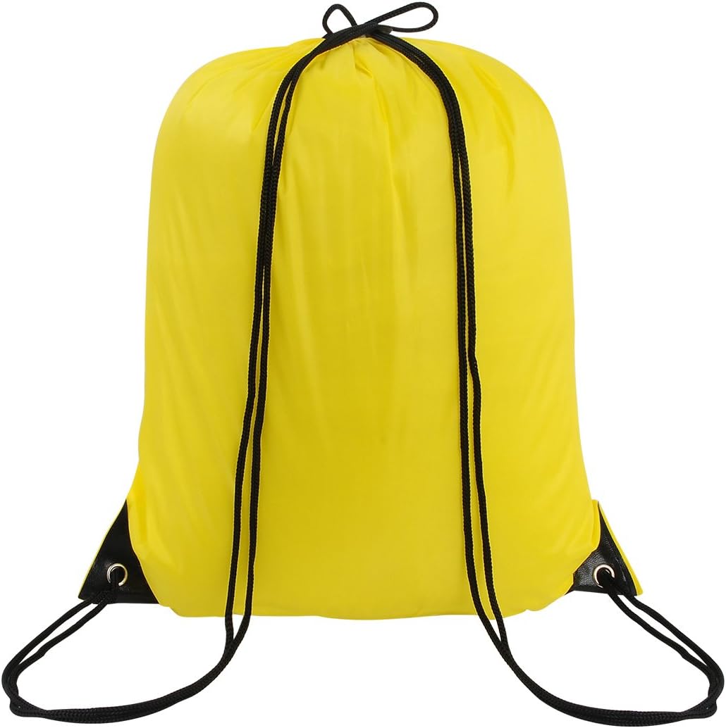 10 Colors Drawstring Backpack Bags Sack Pack Cinch Tote Sport Storage Polyester Bag for Gym Traveling