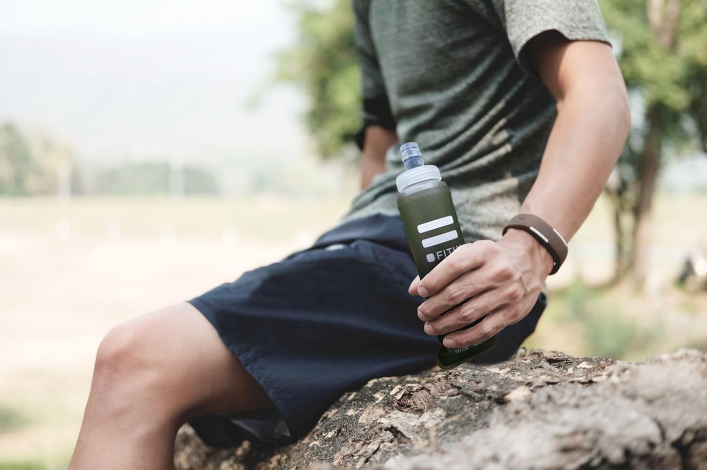 Soft Flask - Shrink As You Drink Soft Water Bottle for Hydration Pack - Folding Water Bottle Ideal for Running, Hiking, Cycling, Climbing & Rigorous Activity