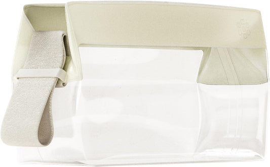 Cadence Parcel - Clear Kit with Magnetic Closure - Durable and Leak-Resistant Travel Toiletry Kit - TSA-Compliant & Modular Design - Hygiene Bag for Travel Essentials - .5 Qt - Pebble