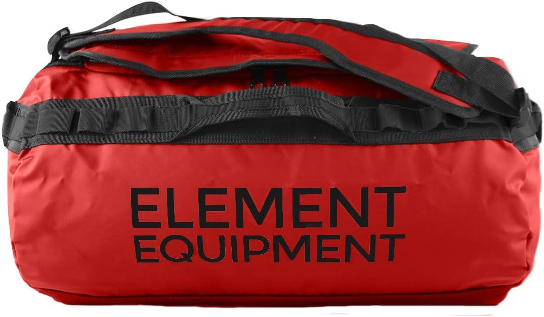 Element Equipment Trailhead Duffel Bag Shoulder Straps Waterproof Red Medium