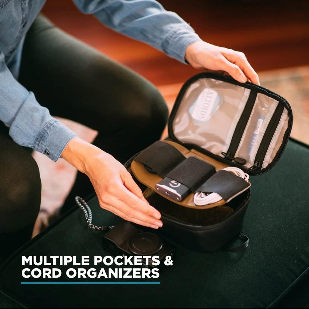 NOMATIC McKinnon Tech Organizer - Electronics Organizer for Travel Essentials - Cable Organizer Bag and Tech Pouch - Versatile Travel Case and Storage Bag for Camera Gear (Black)