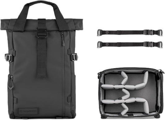 WANDRD All New PRVKE 21L V4: Camera Backpack and Photography Bundle - Weatherproof Travel and Photography Backpack, Bundle Includes 21L Bag, Camera Cube, Waist Straps, and Accessory Straps