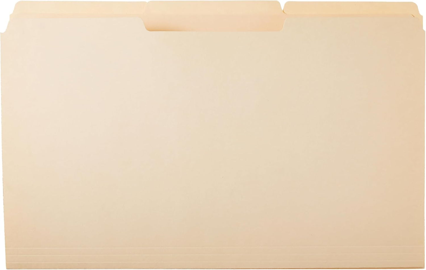 Amazon Basics Sturdy Manila File Folders, 1/3 Tabs in Assorted Positions for Filing, Legal Size, 8.5 x 14 inch - Pack of 100