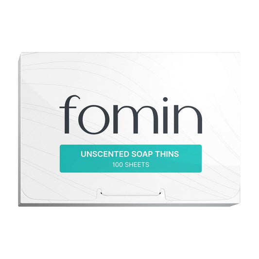 FOMIN - Antibacterial Paper Soap Sheets for Hand Washing - (100 Sheets) Unscented Portable Travel Soap Sheets, Dissolvable Camping Mini Soap, Portable Hand Soap sheet