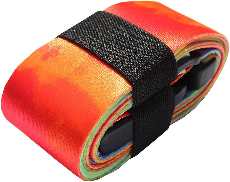 Luggage Straps for Suitcases TSA Approved-2 Pack Bright Personalized Luggage Belt Strap for Suitcase/Carry On Bag Luggage Accessories for Travel (Tie-Dye)