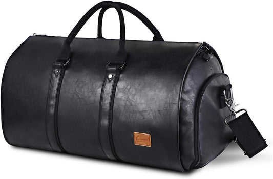 seyfocnia Convertible Travel Garment Bag,Carry on Garment Duffel Bag for Men Women - 2 in 1 Hanging Suitcase Suit Business Travel Bag