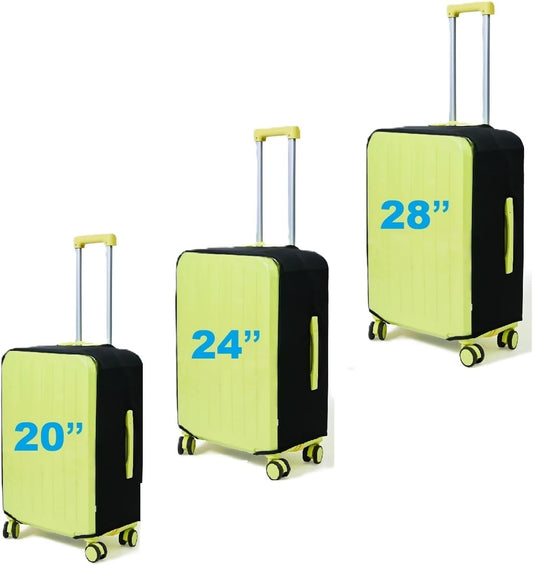 Clear Luggage Cover Protectors For Suitcases,Elastic Transparent waterproof PVC Suitcase Covers Protector Fit 20-30 Inch wheeled Luggage (20”+24“+28“)