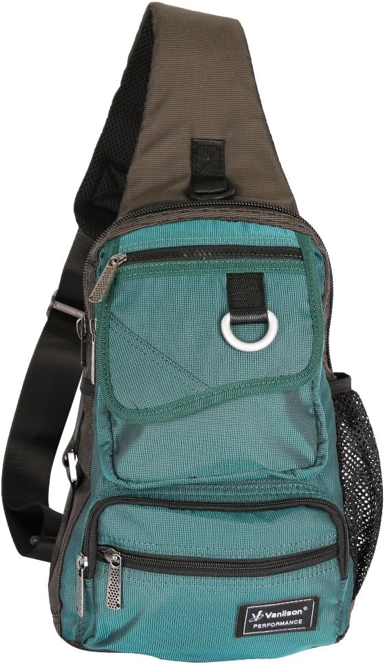Sling Bag Chest Shoulder Backpack Crossbody Multipurpose Daypack For Men Women Blue