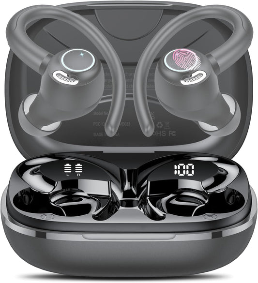 AI Translation Earbuds Real Time, 164 Language Translator Earbuds, 3-in-1 Bluetooth 5.4 Translation Headphones with 5 Translation Modes, 48H AI Ear buds Translator Device for Business/Learning, Grey