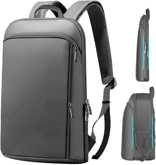ZINMARK Slim Expandable 15 15.6 16 Inch Laptop Backpack Anti Theft Travel Business Durable Computer Bag, Multipurpose Large Capacity Daypack for Men And Women，G01Y01