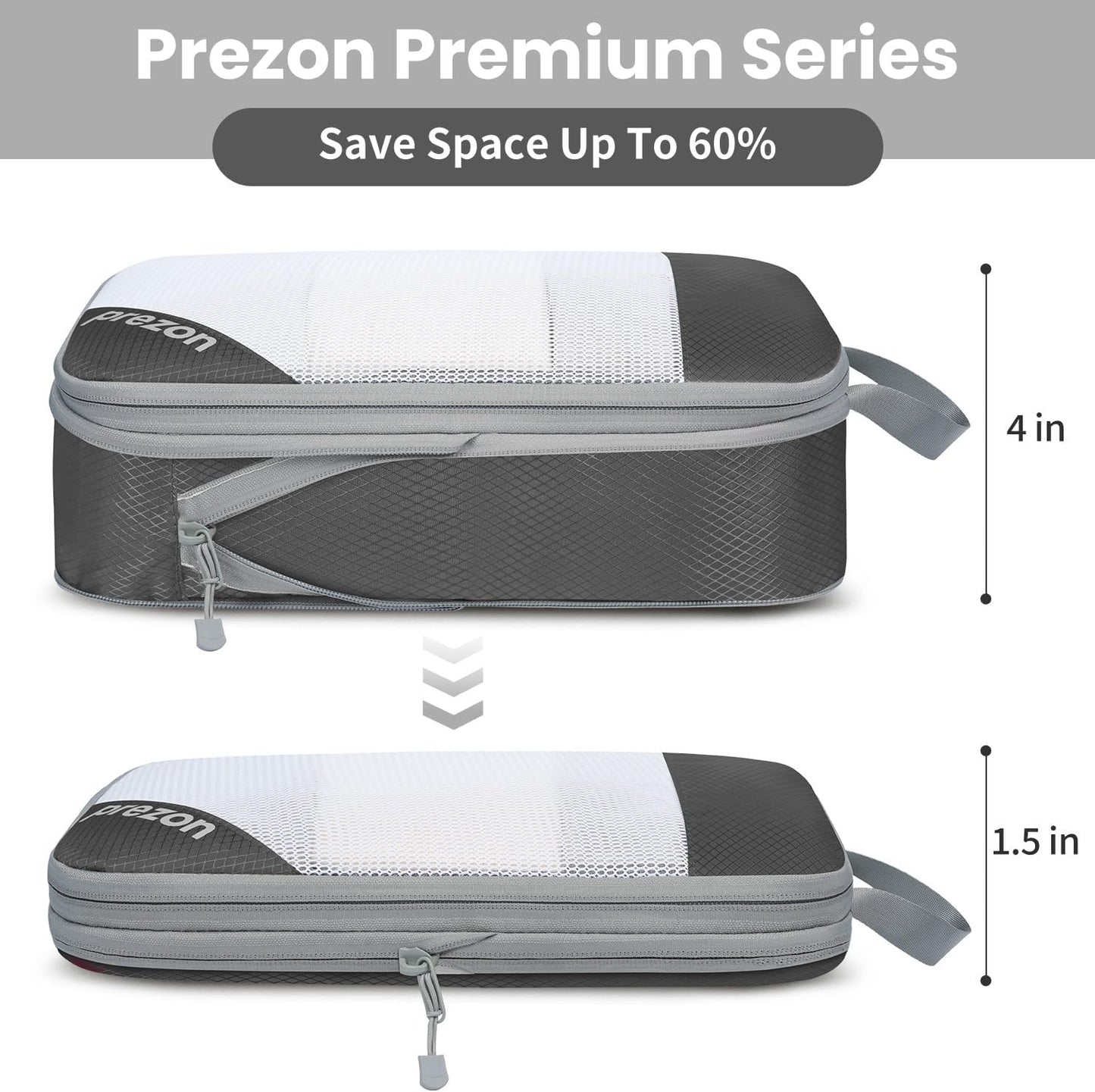 8 Set/6 Set/4 Set Compression Packing Cubes for Travel, Lightweight Vacation Travel Essentials, Travel Accessories for Suitcase Organizer Bags Set, Durable Luggage Organizer