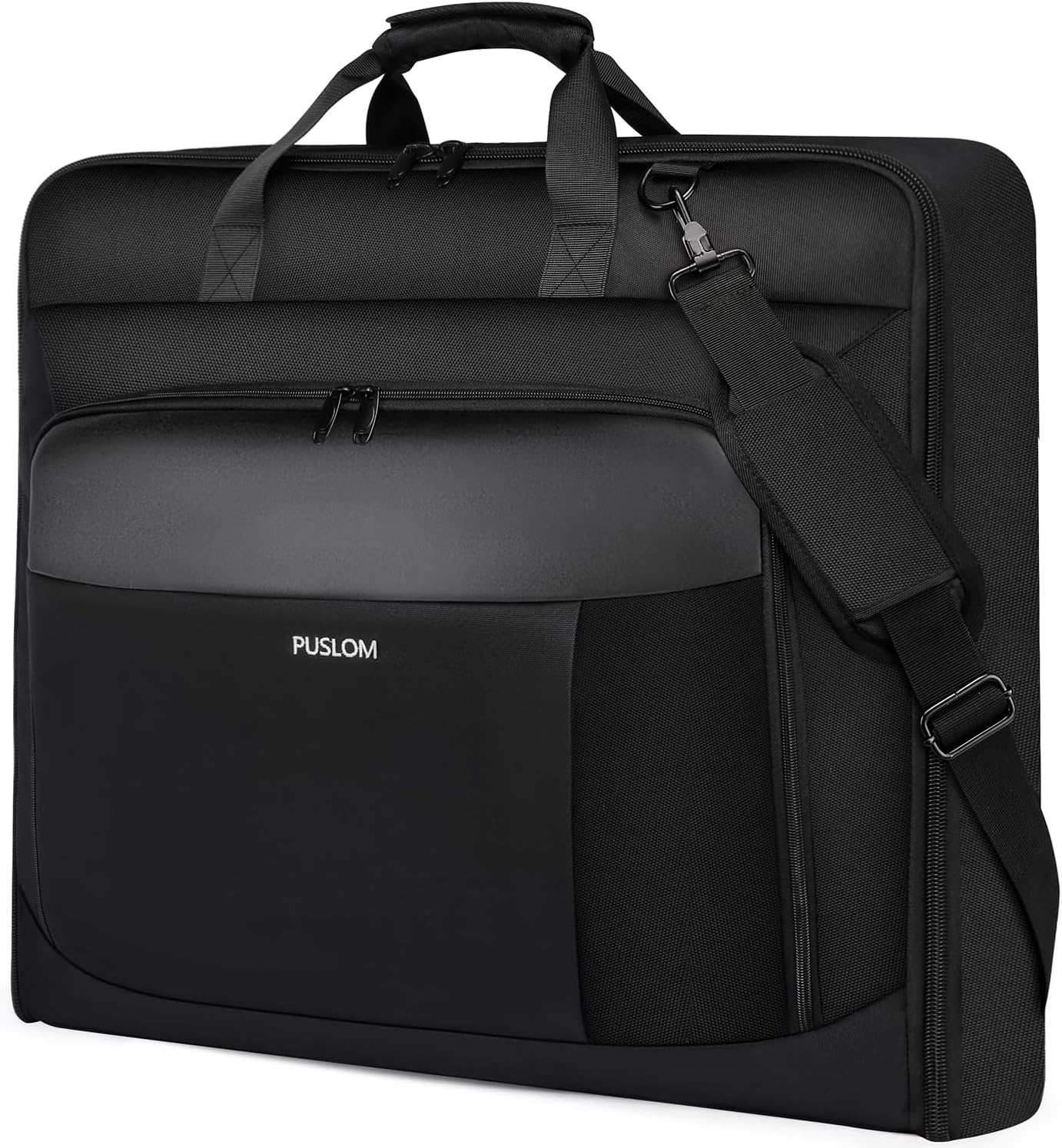 Garment Bag Travel Suit Bag for Men Large 40-Inch Carry on Garment Bag Up to 3 Suits for Business Trips,2 in 1 Hanging Suitcase Luggage Bags for Travel,Foldable Carry On Bag Fits 15.6Inch Laptop,Black